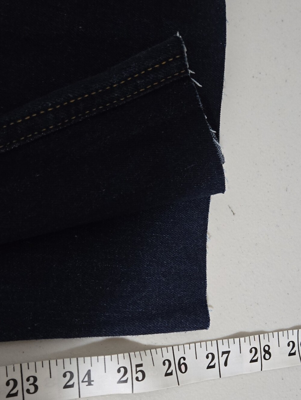 Levis Workwear Fit Raw Hem Men's Dark Blue Straight-Leg Unisex Jeans Size 36 - Picture 6 of 10
